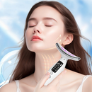 Massageador Recarregável de 7 Modos para Rosto e Pescoço - Alimentado por USB, Design Ergonômico