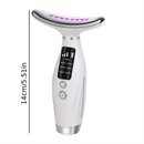 Massageador Recarregável de 7 Modos para Rosto e Pescoço - Alimentado por USB, Design Ergonômico